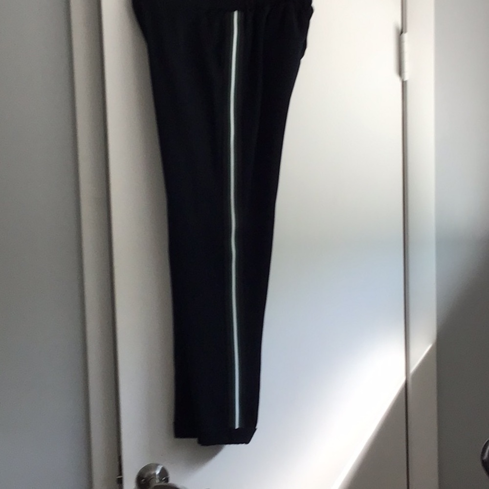 Dex black pants with side stripes